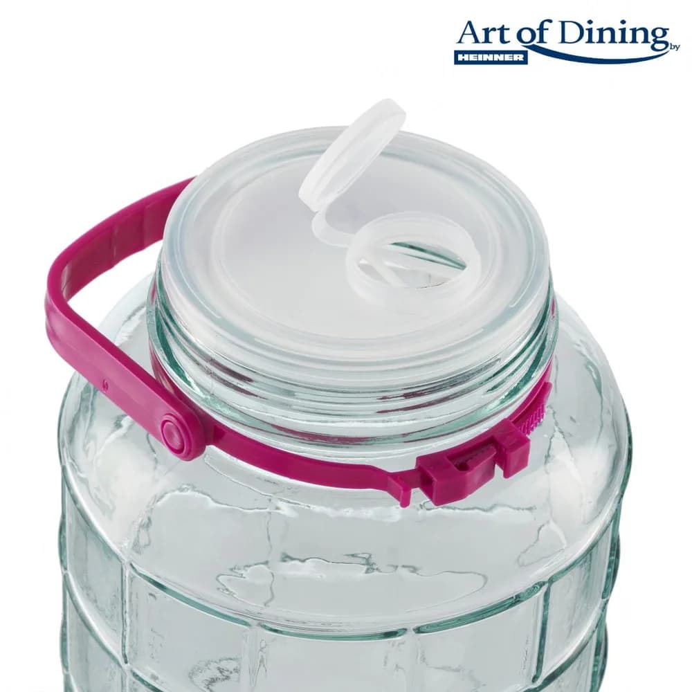 BORCAN STICLA CU CAPAC PLASTIC 8L, ART OF DINNING BY HEINNER — miniatură