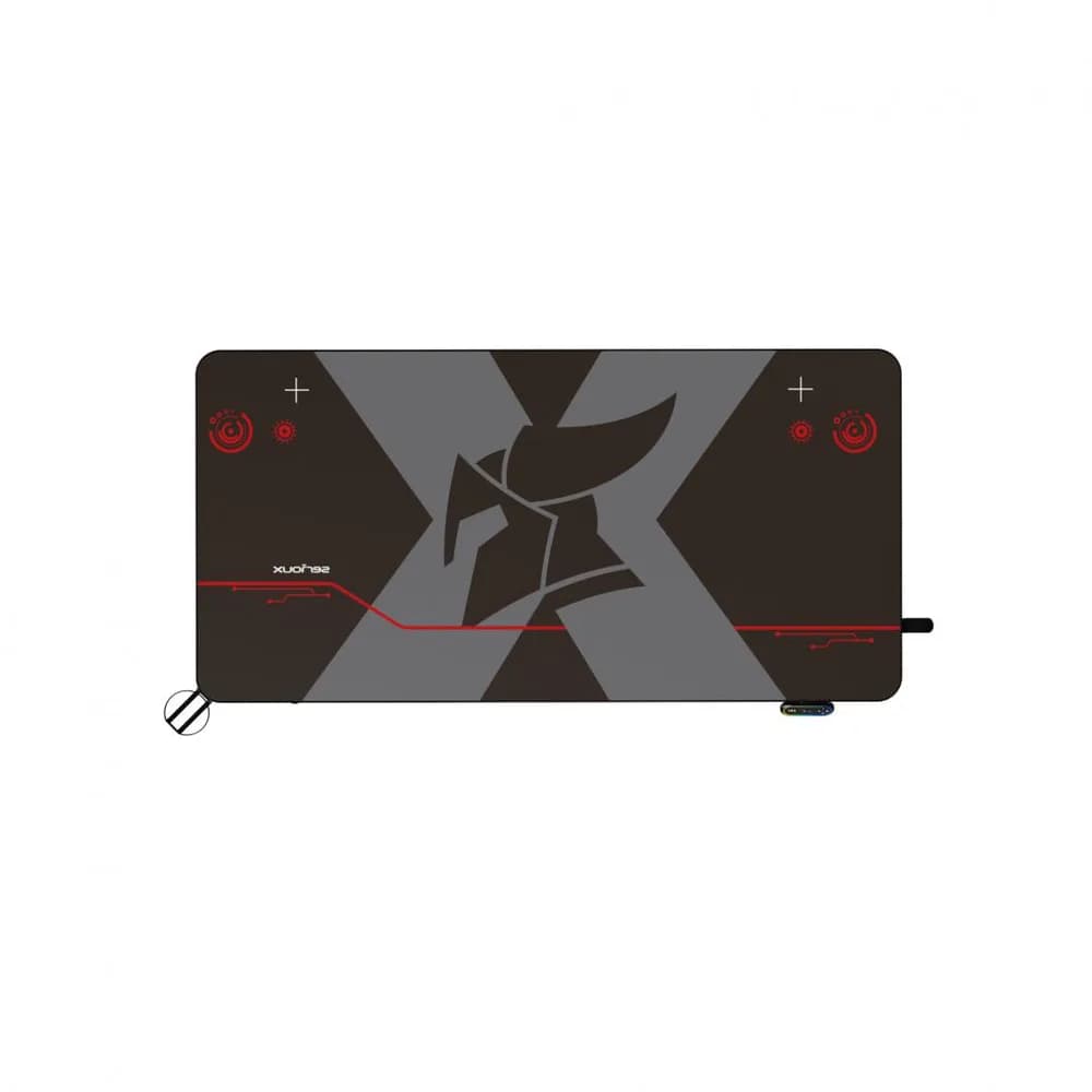 Birou electric Serioux Carbon Pro RGB, reglabil pe inălțime, Dimensiuni blat 1400mm x 700mm, Orientare Cadru: Rectangular, Greutate maxima: 60 kg, Interval de inălțime: 730~ 1210 mm, Segmente coloană: coloană în două etape — miniatură