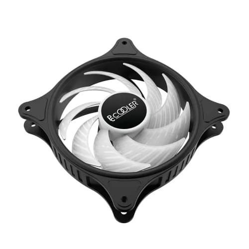 Ventilator PCCooler "FX120", 120mm, 1000 - 2000 RPM, hydraulic bearing, 52.79 cfm, LED ARGB, 4pin PWM, negru, "FX 120 ARGB BK" — miniatură