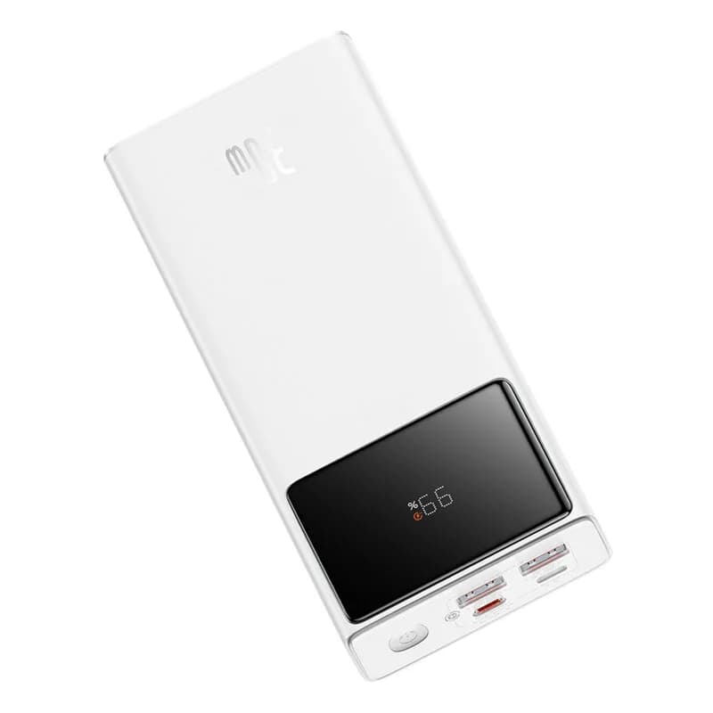 POWER BANK Baseus Star-Lord Digital, display, capacitate 20000mAh, 30W, 2 x USB; 1 x USB Type-C, total 5V/3A, alb, "P10022904213-00" - 6932172635657 — miniatură