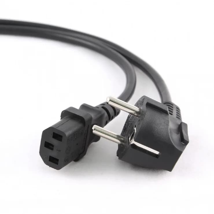 CABLU alimentare GEMBIRD 1.8m, intrare Shucko, iesire C13 90grade, 10A, 3x0.75mm3, black, "PC-186A-075-1.8M"