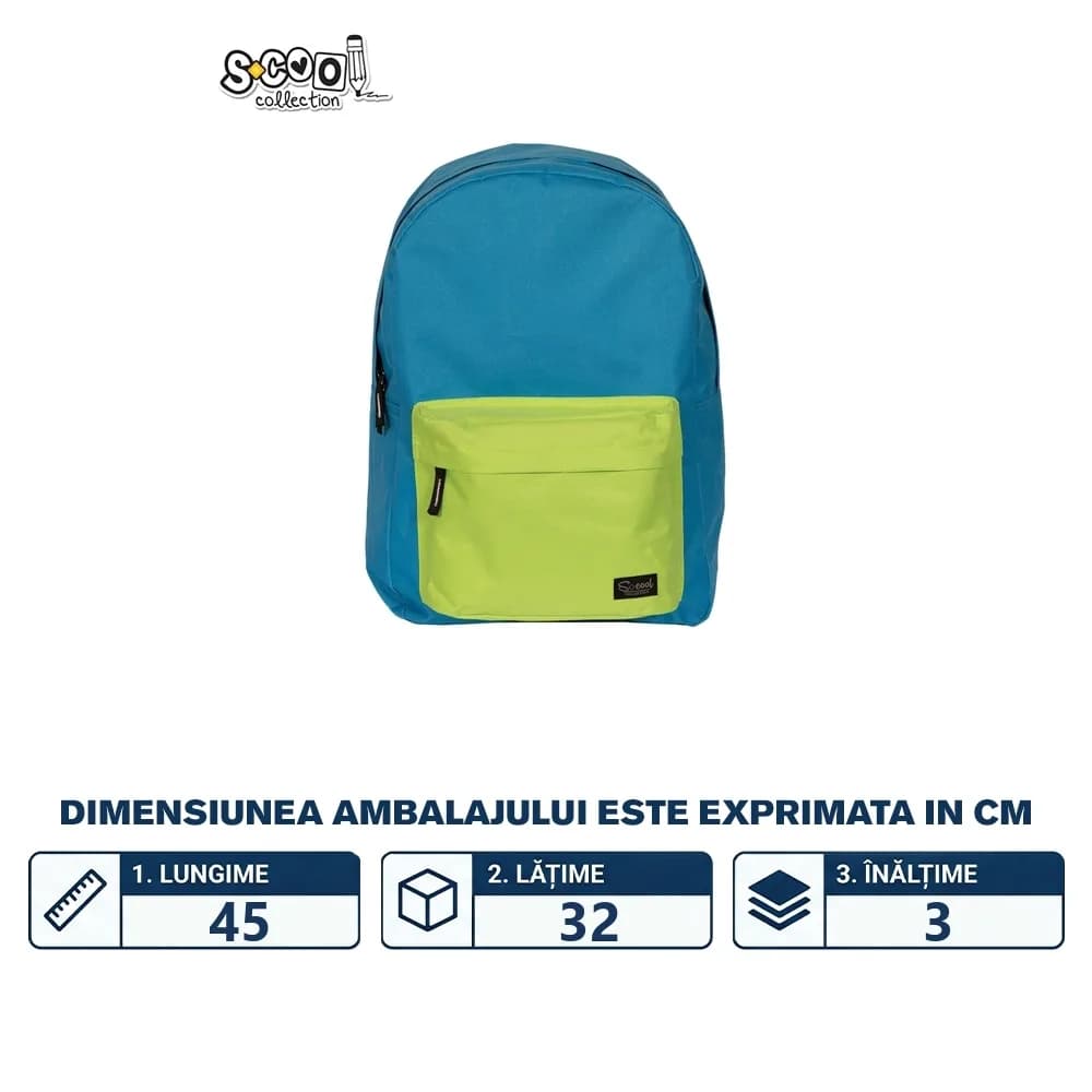 Ghiozdan CLASSIC, 30x16x43 cm - S-COOL — miniatură