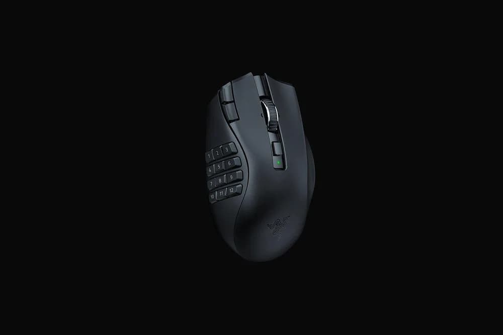 Mouse Gaming Wireless Razer Naga V2 HyperSpeed, 30000 dpi, Negru — miniatură