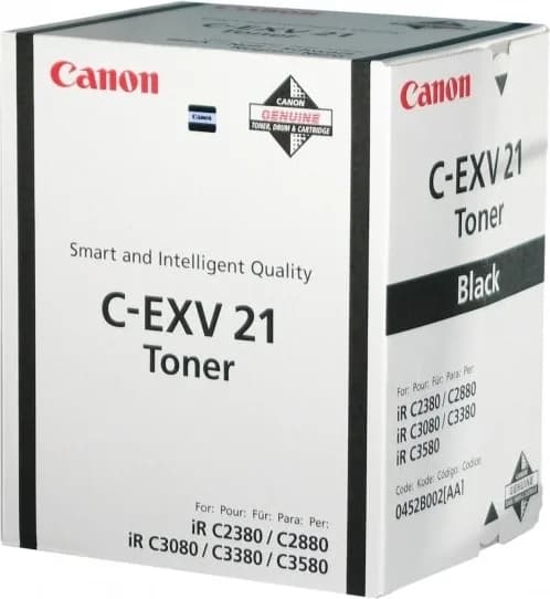 Toner Original Canon Black, EXV21BK, pentru IR C2380I|IR C2880|IR C2880I|IR C3080|IR C3080I|IR C3380|IR C3380I|IR C3580|IR C3580, 26K,NOPP, "CF0452B002AA"