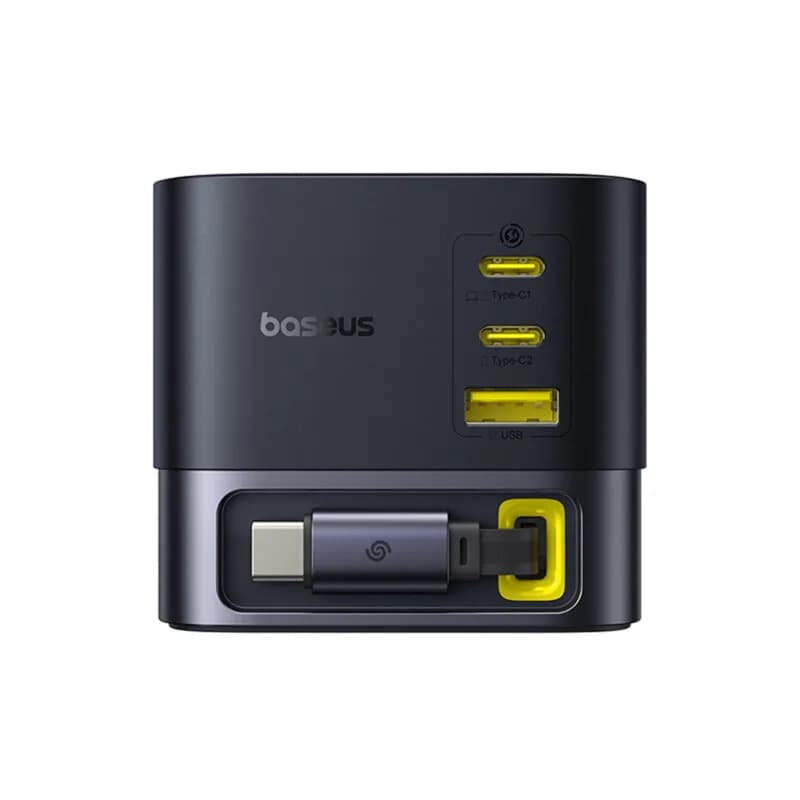 INCARCATOR retea Baseus Super GaN, Quick Charge 100W, 3 x USB Type-C, 1 x USB, negru "P10164001123-00" - 6932172668938 — miniatură