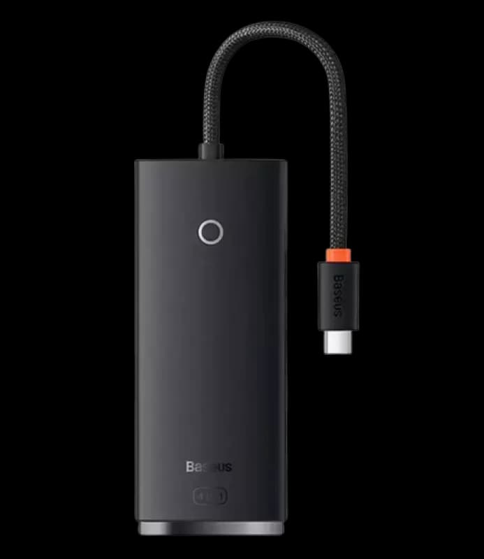 Hub USB Baseus Lite, USB-C, 5 porturi, Negru