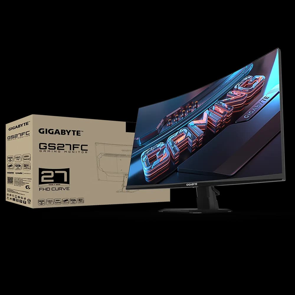 Monitor Gaming Gigabyte GS27FC, 27", 1920 x 1080 pixeli, Black — miniatură