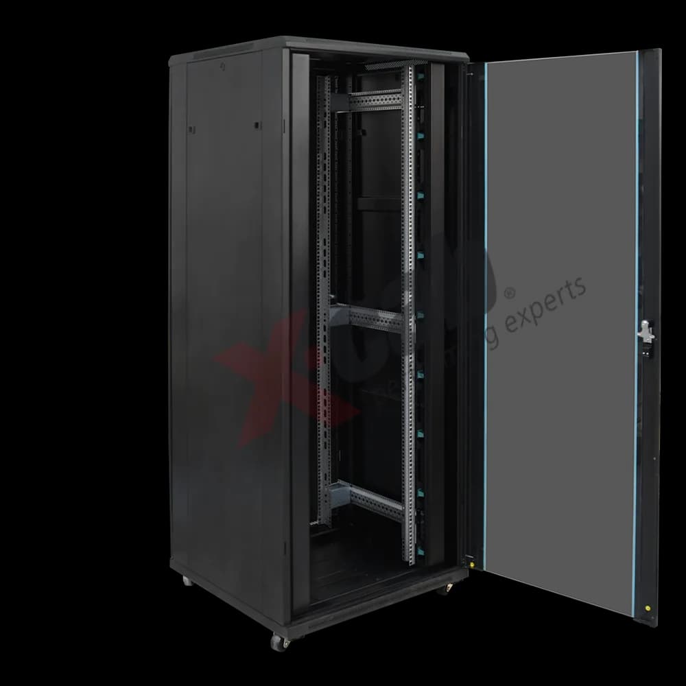 Cabinet metalic de podea 19", tip rack stand alone, 42U 800x800 mm, Xcab S "Xcab-42U8080S" — miniatură