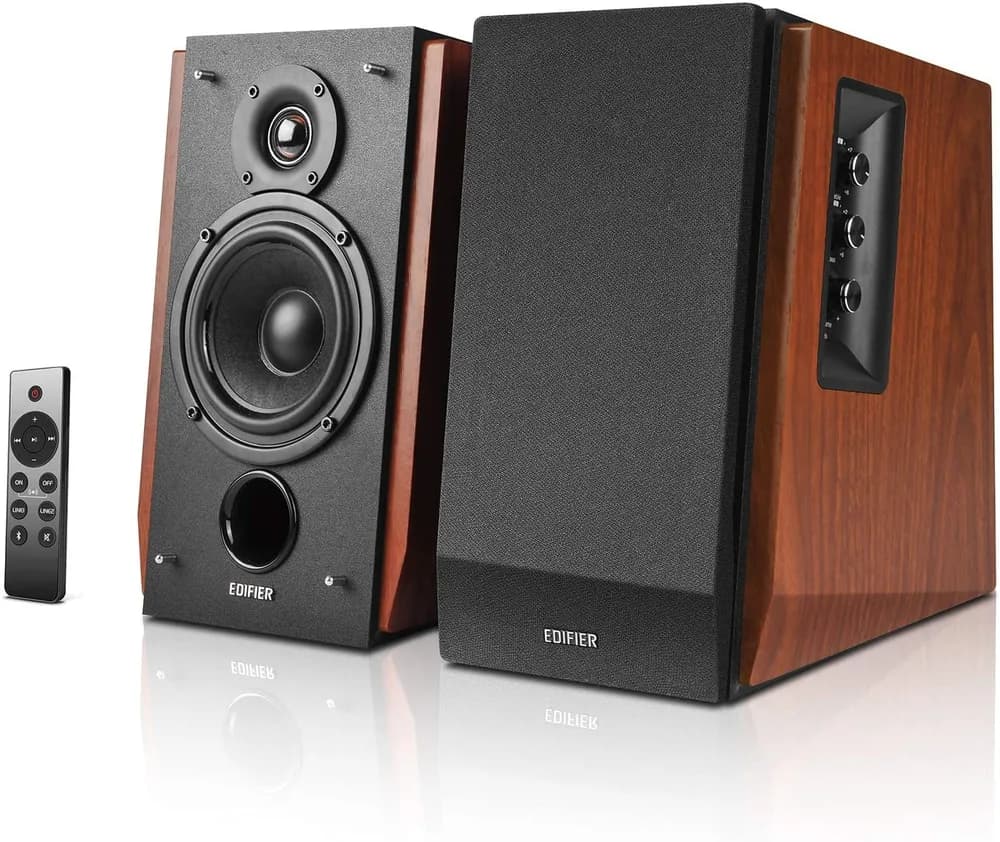 BOXE EDIFIER 2.0, RMS: 66W (2 x 15W, 2 x 18W), bluetooth, telecomanda wireless, volum, bass, treble, dual RCA, sub-out, brown, "R1700BTS-BR"