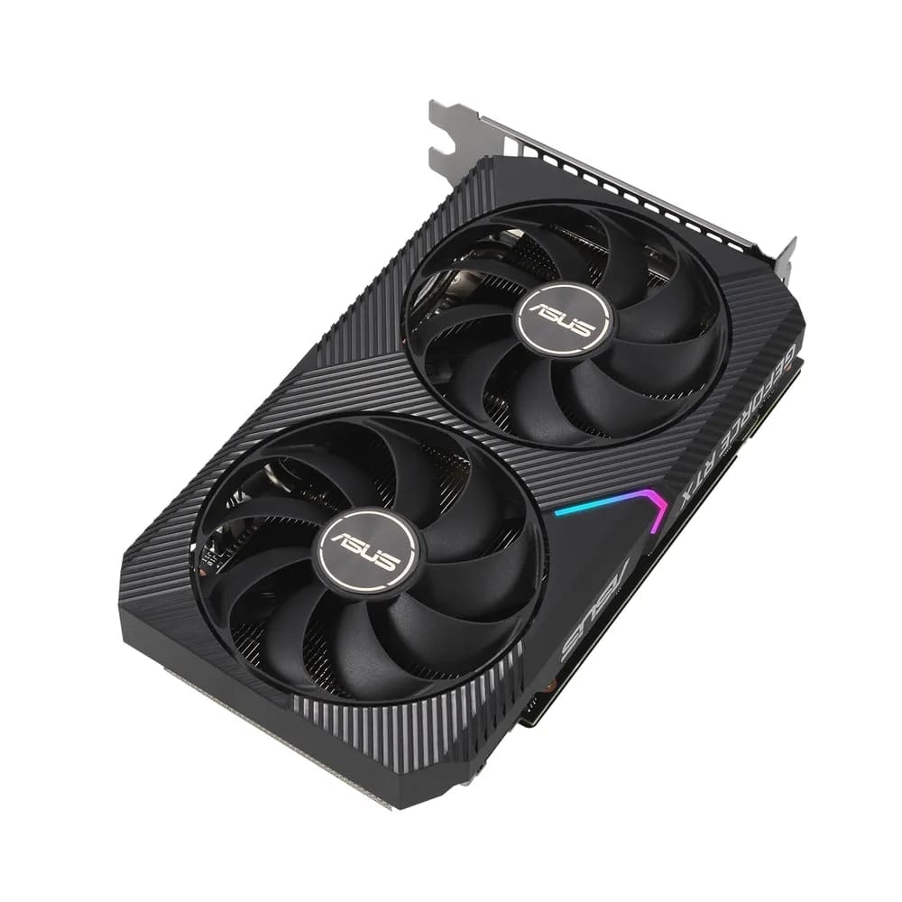 PLACA VIDEO ASUS " GeForce RTXTM 3060 V2", 12 GB GDDR6 192 biti, PCI Express 4.0 x 16, HDMI DisplayPort x 3 HDCP, sistem racire aer, "DUAL-RTX3060-O12G-V2" — miniatură