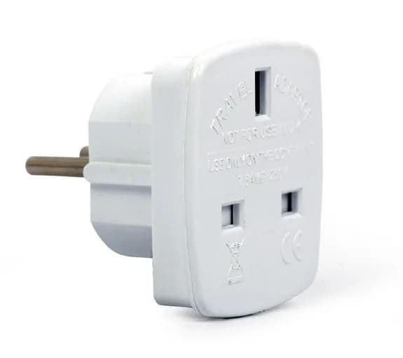 ADAPTOR UK GEMBIRD, Socket UK, conectare prin Schuko (T), 7.5 A, fara protectie, alb, "A-AC-UKEU-001"