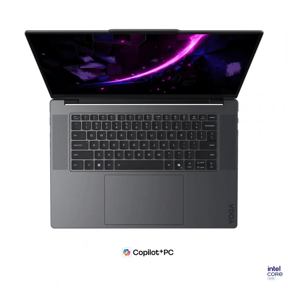 Laptop Consumer Lenovo Yoga Pro 9 16IPH11, cu procesor Intel Core Ultra 9 386H, 16'' OLED, 32 GB LPDDR5x, 1 TB, NVIDIA GeForce RTX 5060, 8GB GDDR7, Windows 11 Pro — miniatură