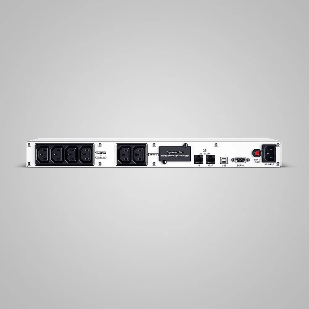UPS CYBER POWER Line Int. cu manag,LCD,600VA/ 360W,AVR,6x IEC,LCD,1xRBP0019,Backup 4-12 min,incarcare 8h,USB,RS232,combo RJ45,GreenPower,Rack 1U "OR600ERM1U" — miniatură