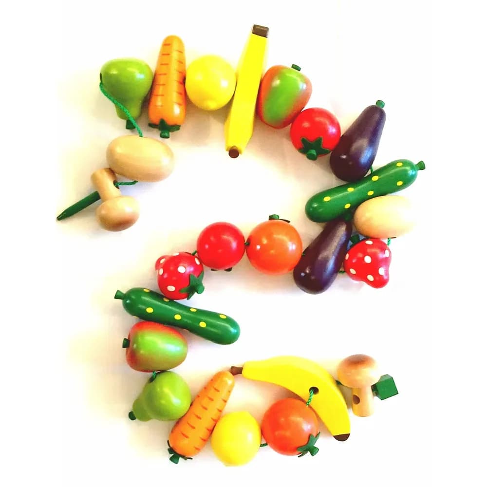 Fructe și legume de înșirat, 24 buc.
