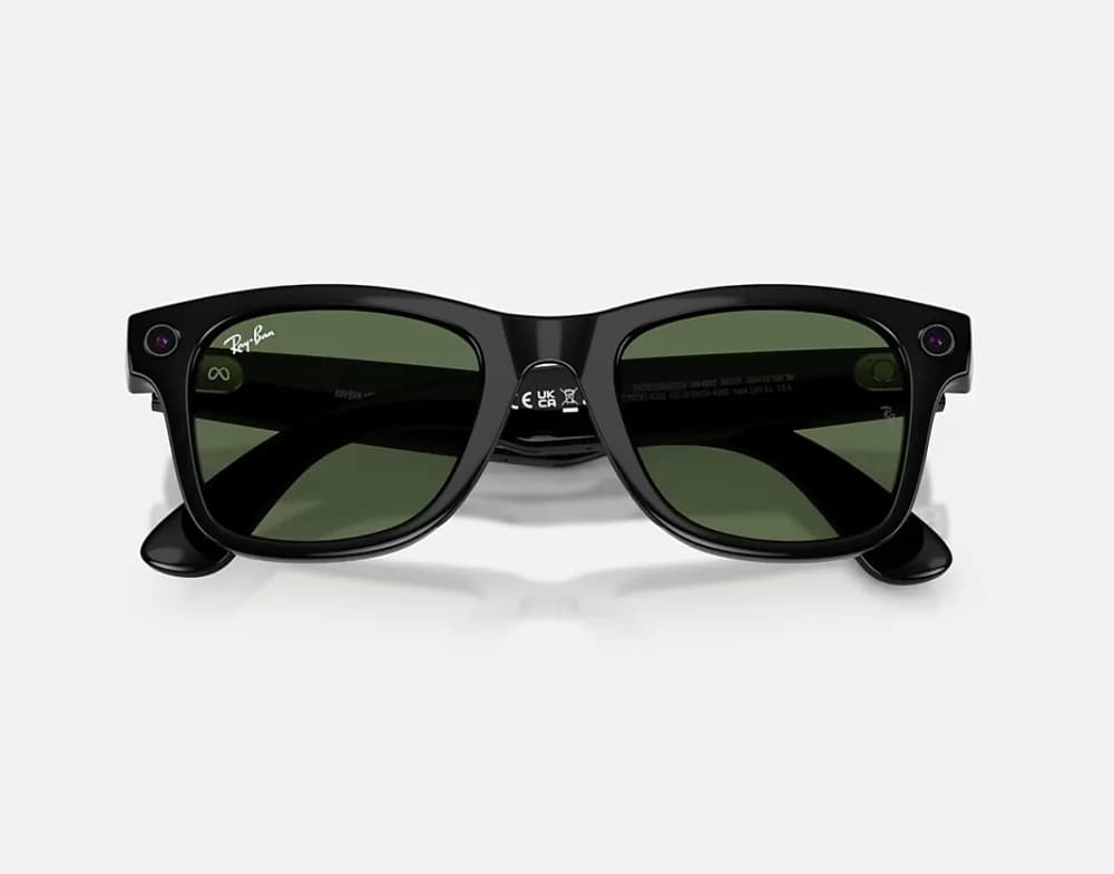 ORW4012 META WAYFARER High Bridge Fit - Shiny Black - G-15 Green Gen 2 — miniatură