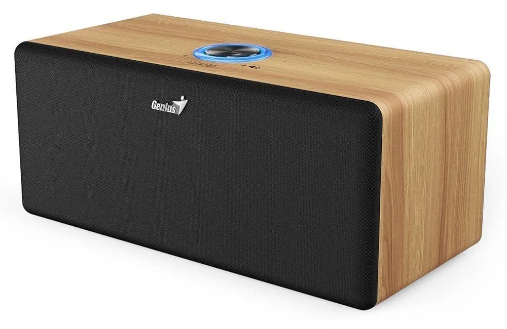 BOXA cu fir Genius "SP-HF505BT" 20W RMS, Bluetooth 5.3, AUX in, Jack 3.5mm, pine wood, "31730056401" - 4710268262664