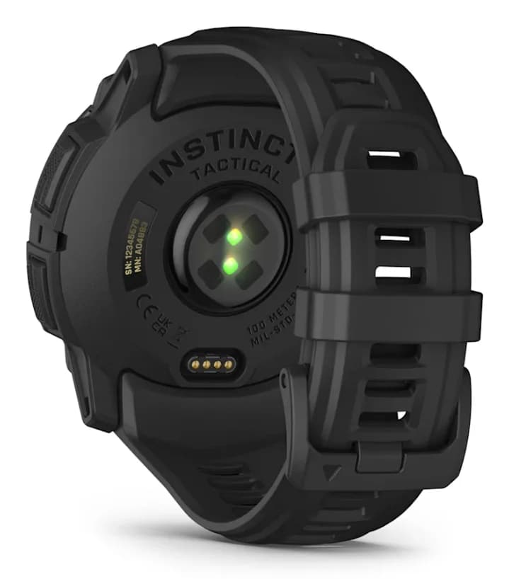 Smartwatch Instinct 3 50 mm AMOLED Tactical Edition Black with Black Band "010-03020-50" — miniatură