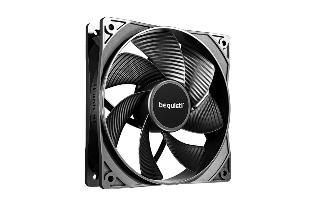 Set 3 ventilatoare be quiet "PURE WINGS 3 reverse", 120mm, 1500 RPM max, Rifle Bearing, 80 cfm, 4pin PWM, negru, "BL137" — miniatură