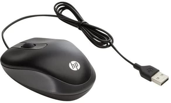 Mouse HP Travel USB Mouse, 1000 DPI, Negru