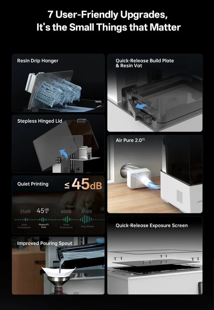 Imprimantă 3D cu rășină Anycubic Photon P1 — miniatură