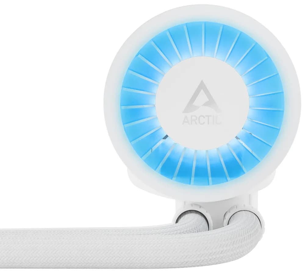 COOLER Arctic "Liquid Freezer III 280ARGB", racire lichid, skt. Intel LGA1700, AMD AM5/AM4,radiator aluminiu, pompa 2800rpm, fan 2x140mm,1900rpm,4-pin PWM,ARGB, alb "ACFRE00151A" — miniatură