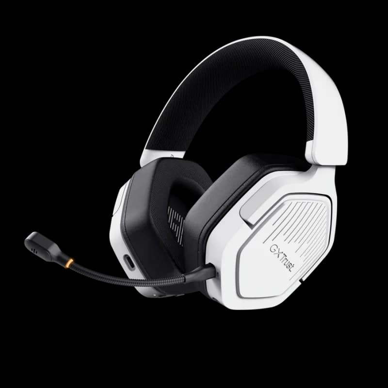 Casti Gaming Head-band Trust GXT 493PS Carus, Wireless/Wired, Alb