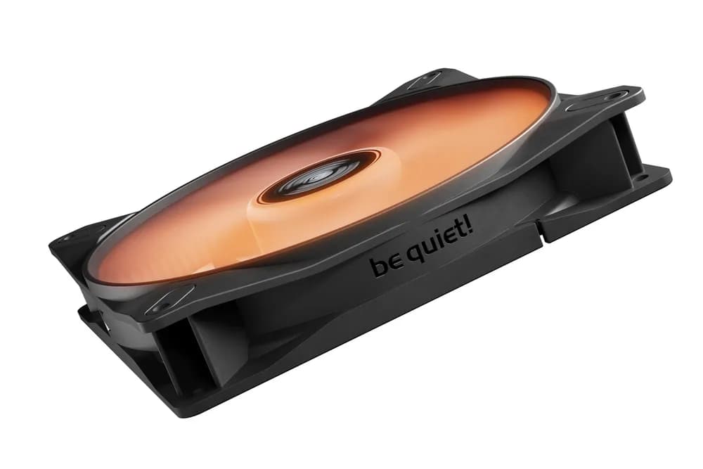 Set 3 ventilatoare be quiet "LIGHT WINGS LX", 140mm, max. 1200 RPM, Rifle Bearing, 4pin PWM, negru, "BL127" — miniatură