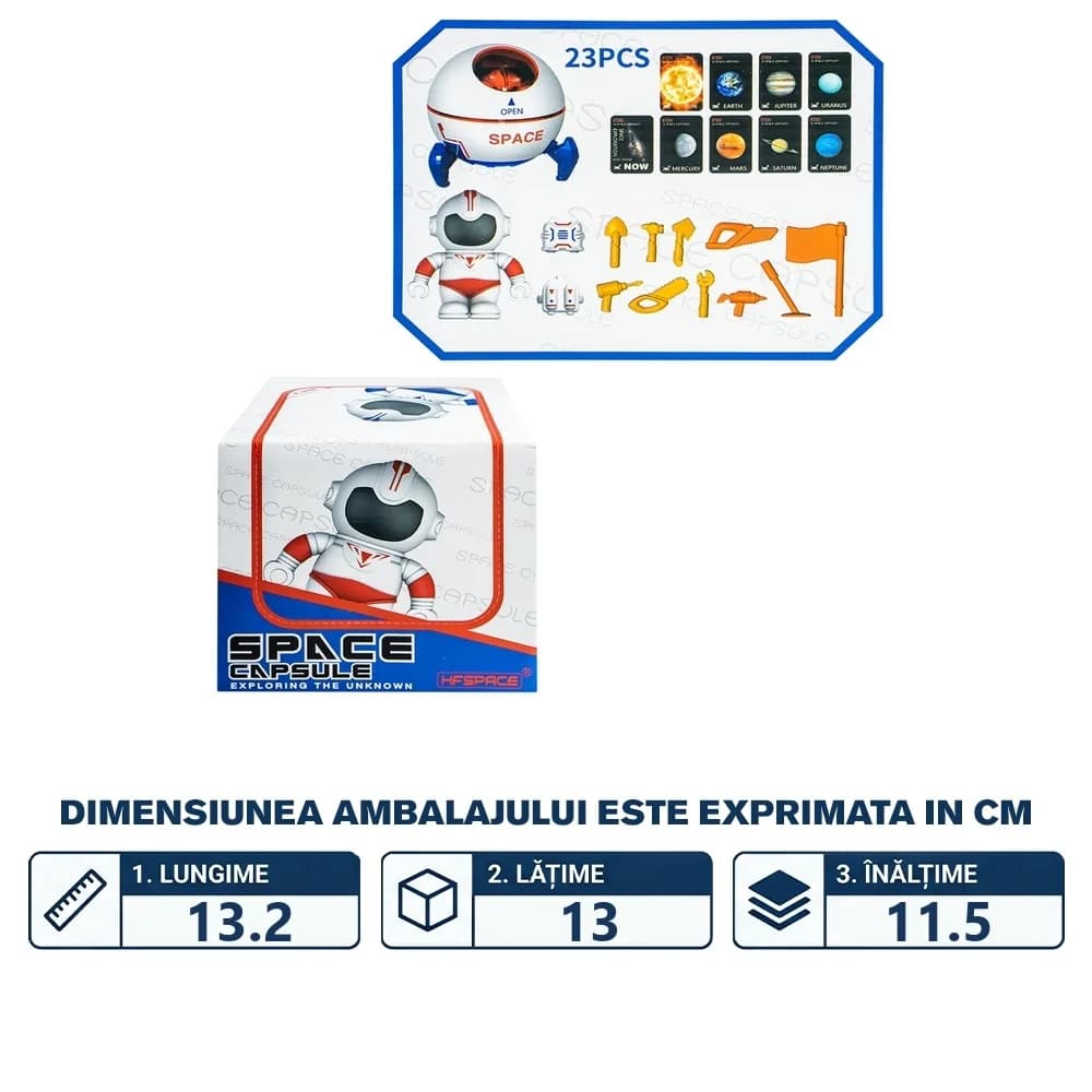 Naveta spatiala + accesorii, 23 piese — miniatură