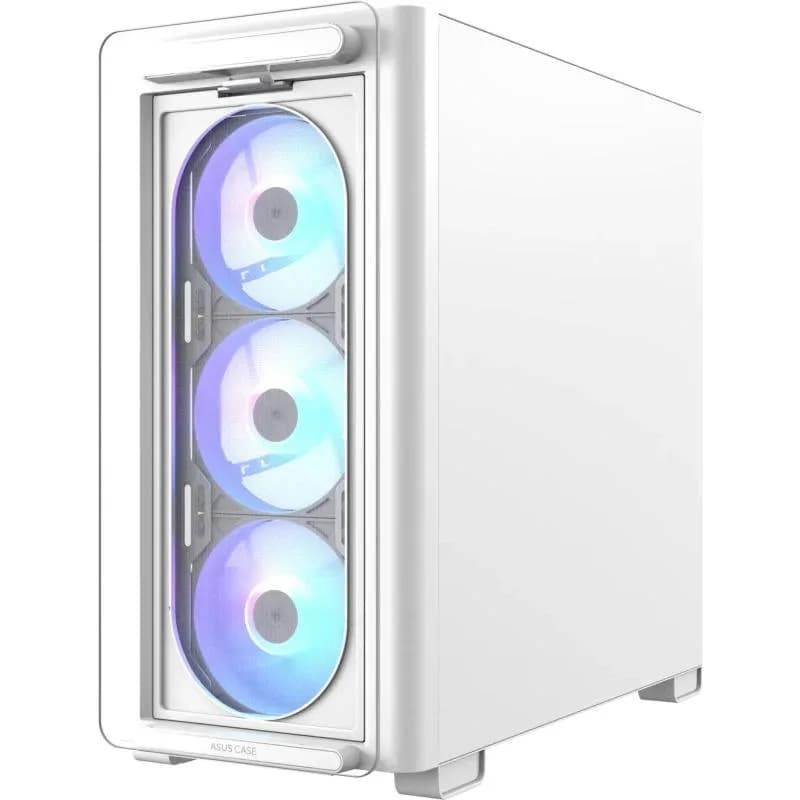 Carcasa ASUS A23 PLUS TG ARGB WHITE, RGB, Mid Tower, White — miniatură