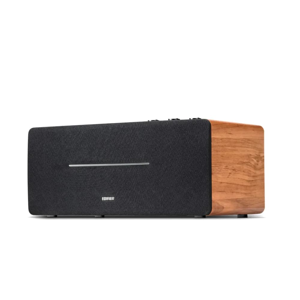 BOXE EDIFIER desktop bluetooth, RMS: 70W (2 x 20W, 2 x 15W), Bluetooth 5.0, RCA, AUX, Line-Out, brown, "D12-BR" — miniatură