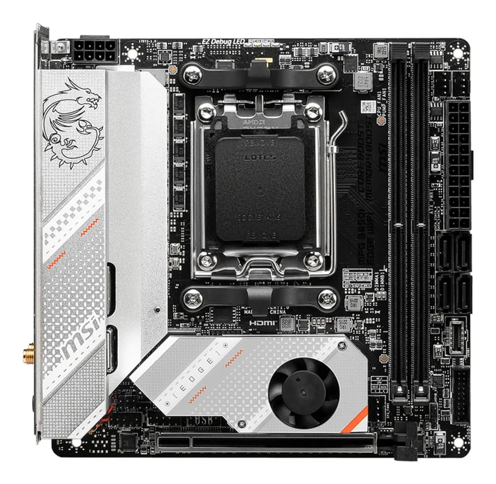 Placa de baza MPG B650I EDGE WIFI AM5 2DDR5 mini-ITX "MPG B650I EDGE WIFI" — miniatură