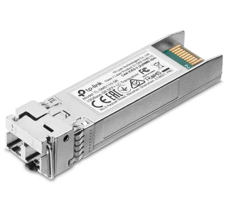 "10Gbase-SR SFP+ LC Transceiver SPEC: 850nm Multi-mode, LC Duplex Connector, Up to 300m Distance"