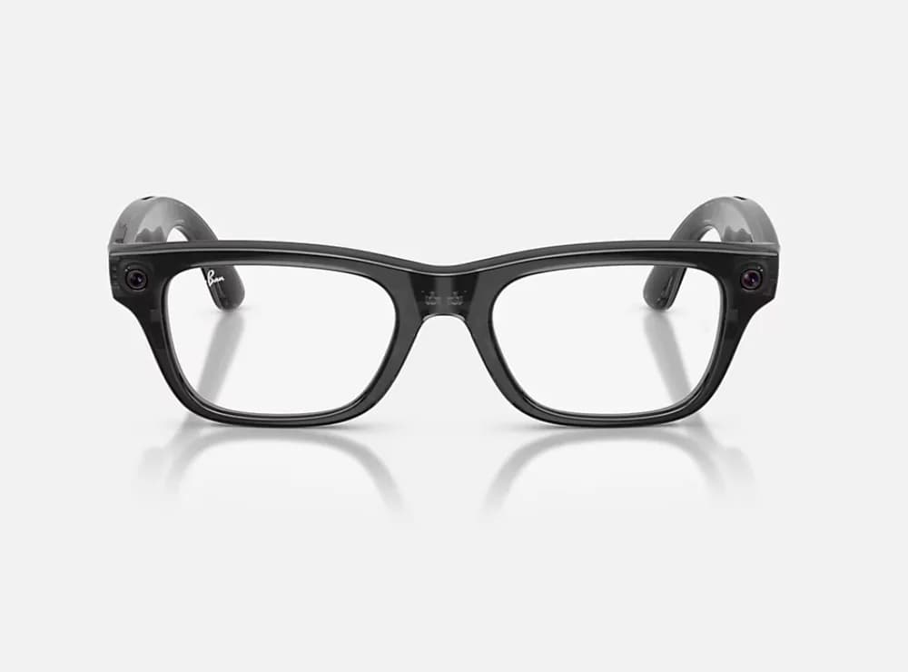 Ray-Ban Meta Blayzer Optics Gen 2 AI Glasses Shiny Transparent Black/Demo — miniatură