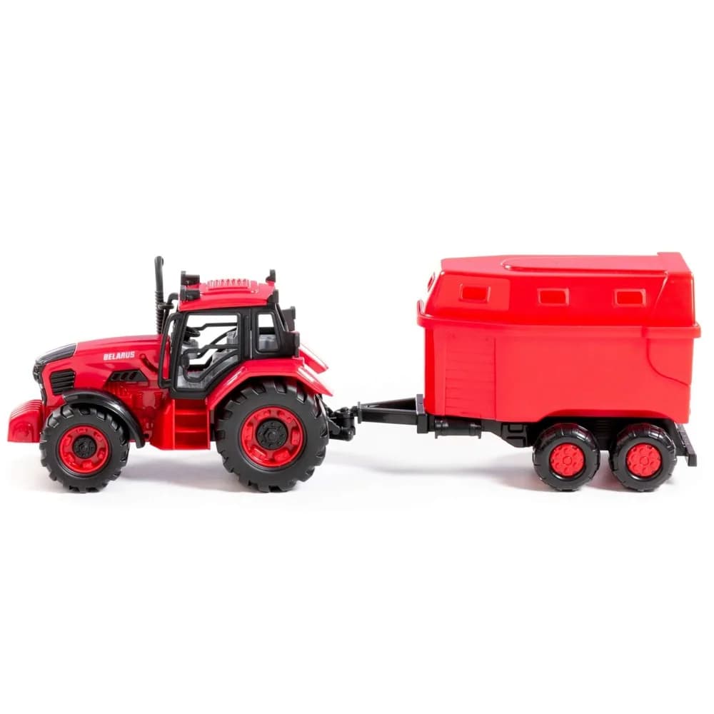 Tractor cu remorca animale, 40x11.5x17 cm, Polesie — miniatură
