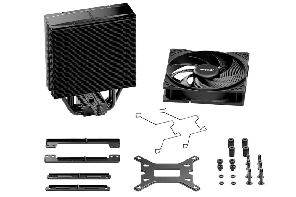 COOLER be quiet "Pure Rock 3 Black" skt. Intel si AMD, racire cu aer, vent. 120mm, 2000 rpm, 4 heatpipes, inaltime 154mm, "BK039" — miniatură