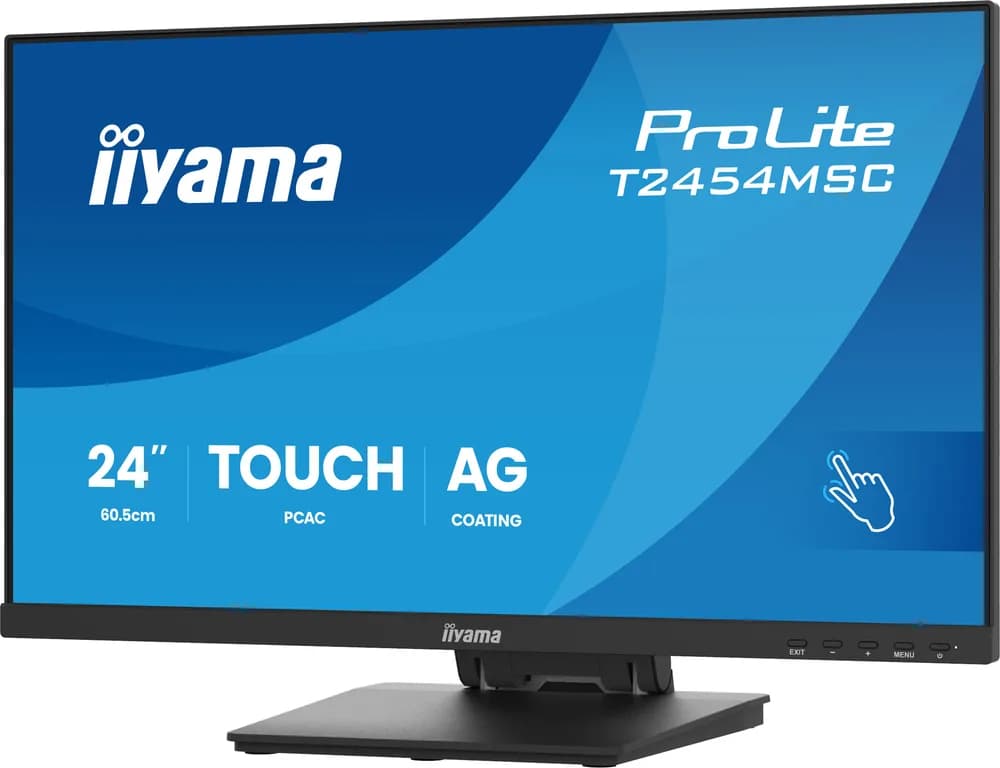 IIYAMA Monitor Touch T2454MSC-B3AG 24" InCell PCAP 10pt touchscreen monitor featuring IPS panel technology, Anti-Glare coating and a flexible stand "T2454MSC-B3AG" — miniatură