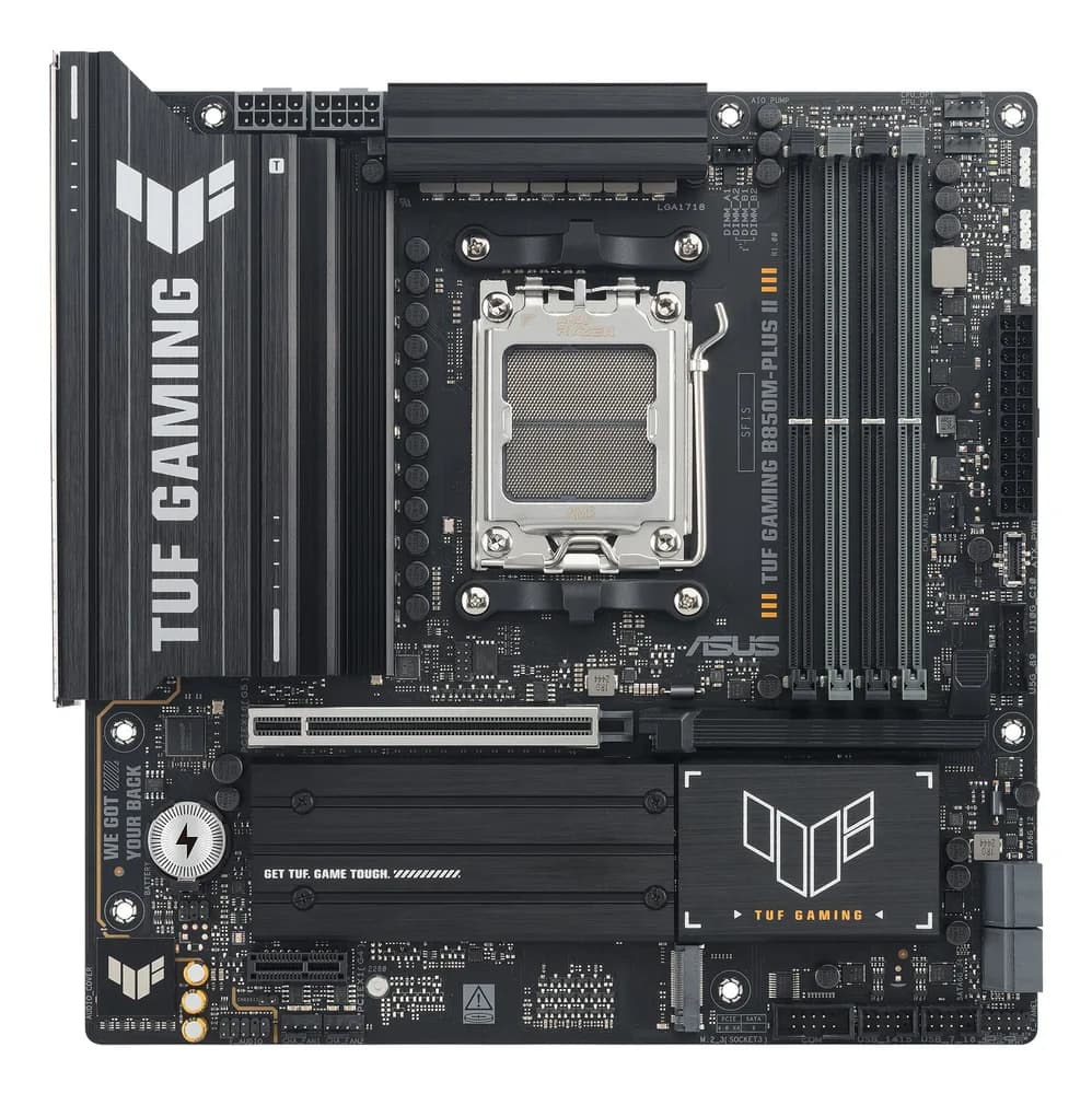 ASUS TUF GAMING B850M-PLUS II AM5 4xDDR5 mATX Pciex5 DP HDMI USB MB "TUF GAMING B850M-PLUS II"