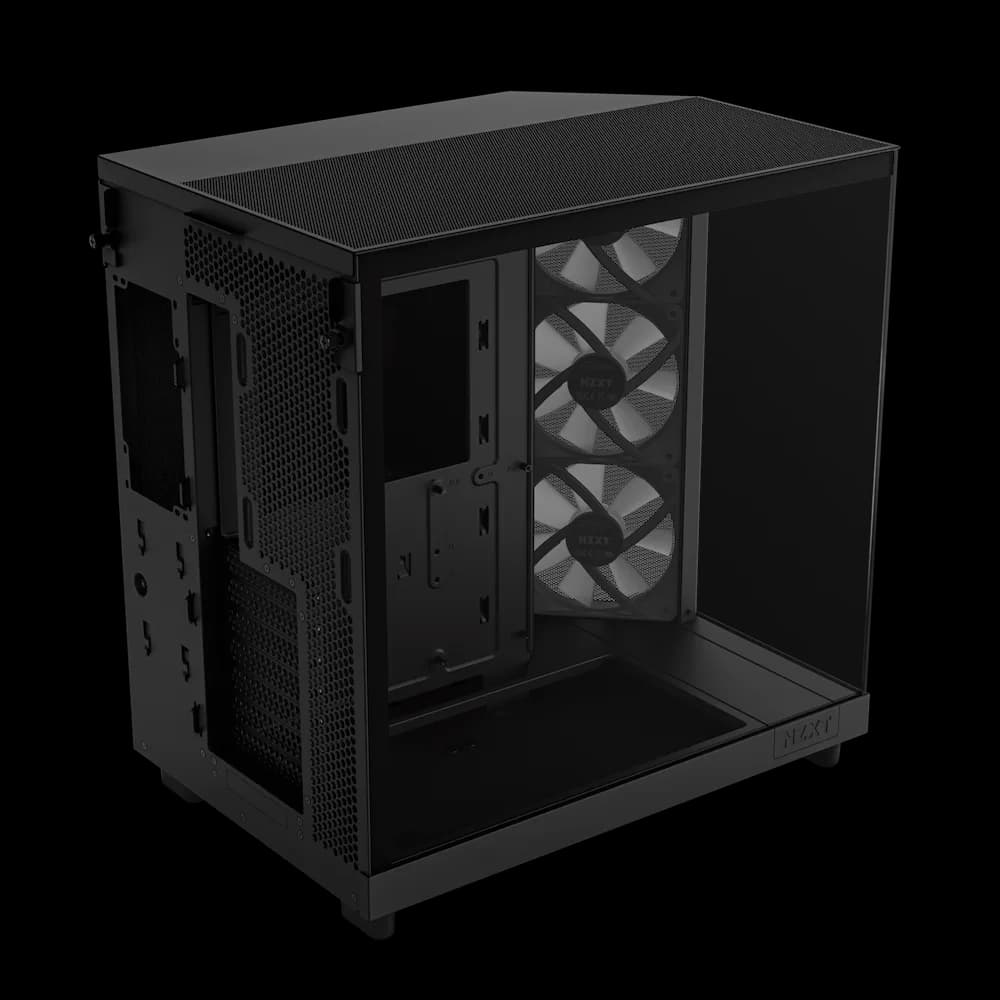 CARCASE NZXT H6 Flow RGB, Compact Dual-chamber, MiddleTower, Negru "CC-H61FB-R1 " — miniatură