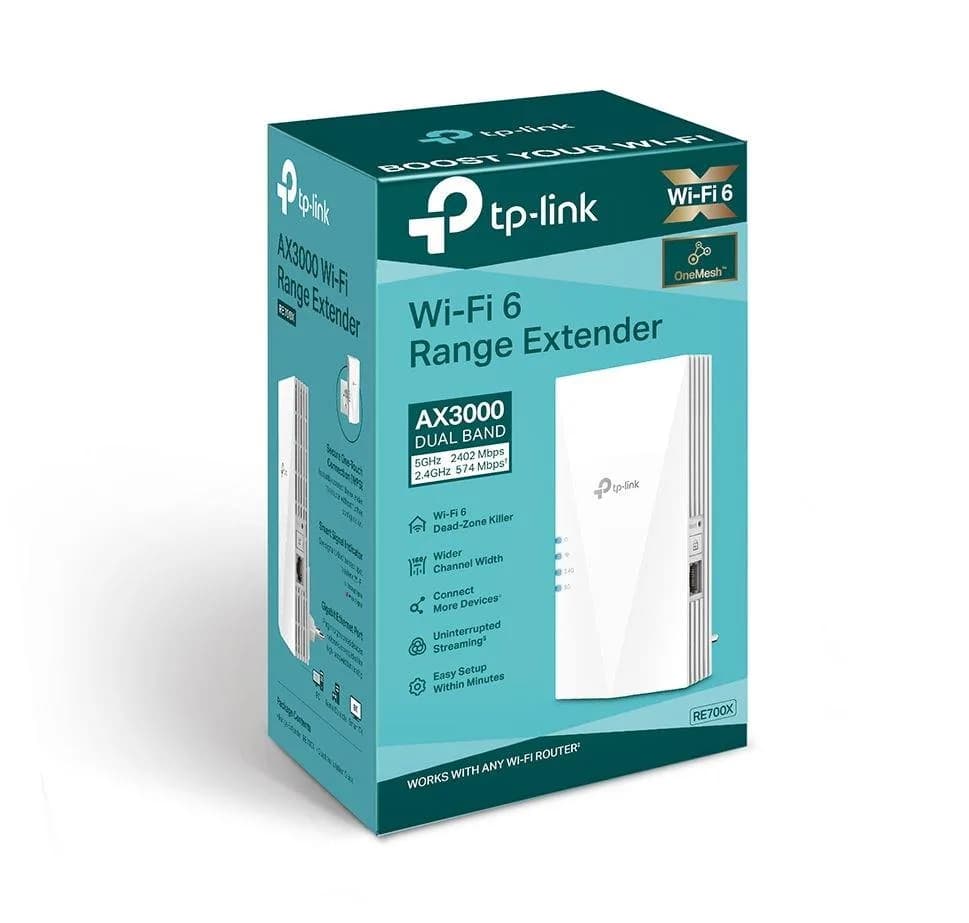 Range Extender TP-Link RE700X, Gigabit, Dual-band, WiFi 6 - AX — miniatură