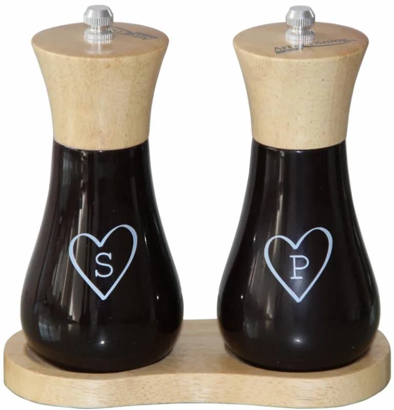 SET 2 RASNITE SARE & PIPER 15 CM +SUPORT DIN LEMN, ART OF DINING BY HEINNER