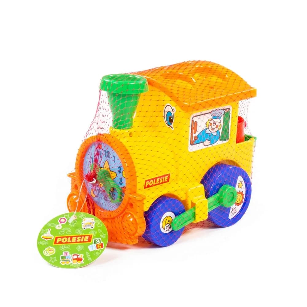 Locomotiva educativa+forme, 22x14x18 cm, Cavallino — miniatură
