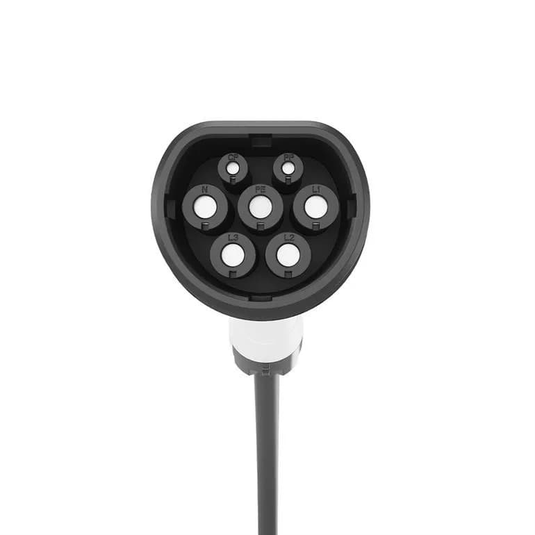 CABLU incarcare auto EV GEMBIRD, Type 2 (T) la Type 2 (M), 32A, trifazat, 22KW, cablu 5x6mm2 + 2x0.05mm2, IP55, 8m, black, "EV-T2MF-22KW-8M"