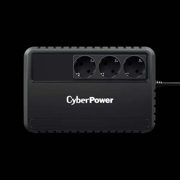 UPS CYBER POWER Line Int. fara management, 650VA/ 360W, AVR, 3 x socket Schuko, indicatie status cu LED, 1 x baterie 12V/5Ah, Backup: 21-35 min, incarcare pana la 8h, GreenPower, "BU650EG"