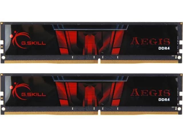 Memorie DDR G.Skill - gaming "Aegis" DDR4 32GB frecventa 2666 MHz, 16GB x 2 module, radiator, latenta CL19, "F4-2666C19D-32GIS"