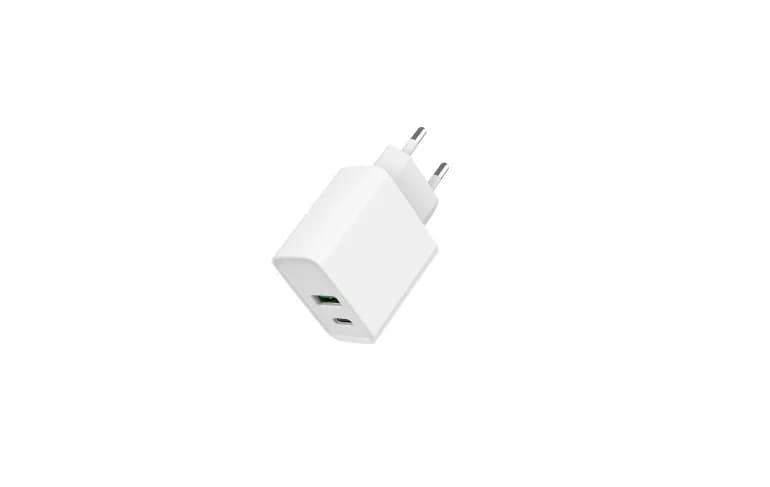 ALIMENTATOR retea 220V GEMBIRD, universal, 1 x USB Type-C 3.4A PD 20W, 1 x USB-A 3.0 maxim 3.4A QC 20W, alb, "TA-UC-PDQC20-01-W"