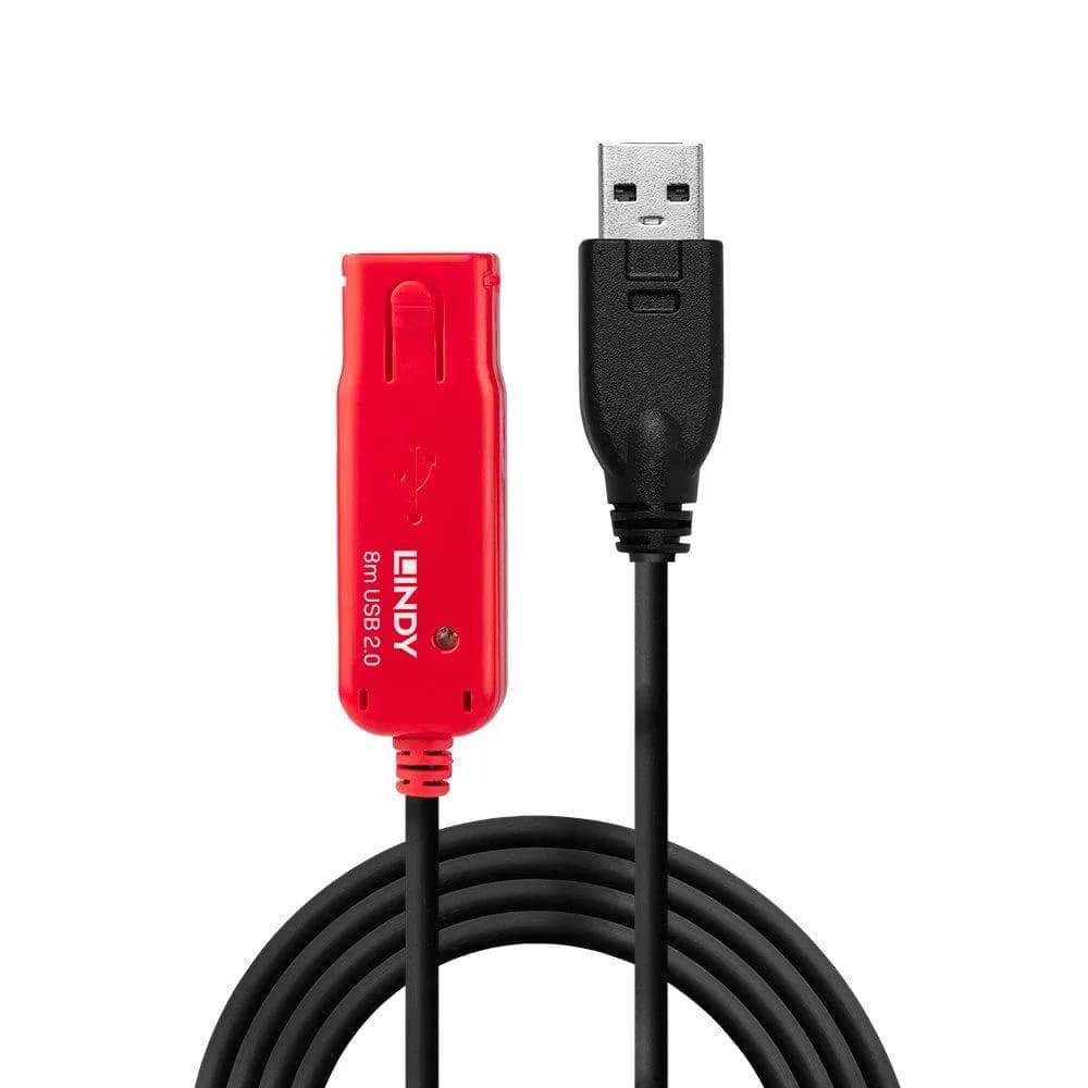 Cablu Lindy Active ExtensionPro LY-42780, USB 2.0, 8m, negru — miniatură