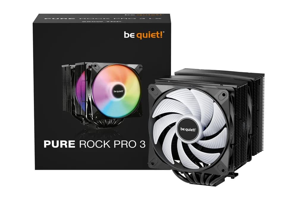 COOLER Be Quiet #Pure Rock Pro 3 LX" skt. Intel si AMD, racire cu aer, vent. 120mm, 2000 rpm, 6 heatpipes, inaltime 155mm, "BK043" — miniatură