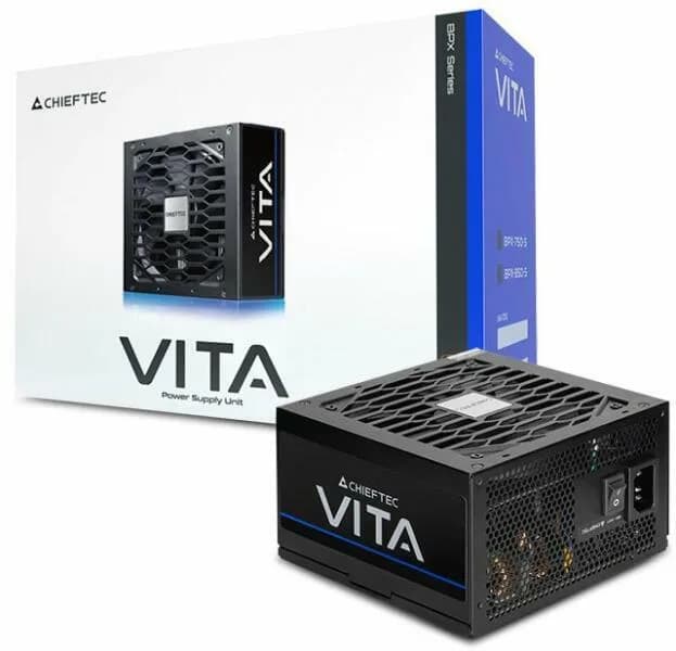SURSA Chieftec "VITA", 850W, certificare 80 Plus Bronze, non-modular, fan 120mm, negru, "BPX-850-S"