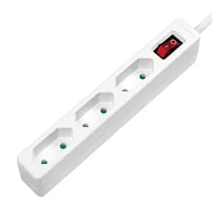PRELUNGITOR LOGILINK, Euro skt x 3, conectare prin Schuko (T), cablu 1.5 m, 7.5 A, protectie contact accidental, on / off, alb, "LPS230"