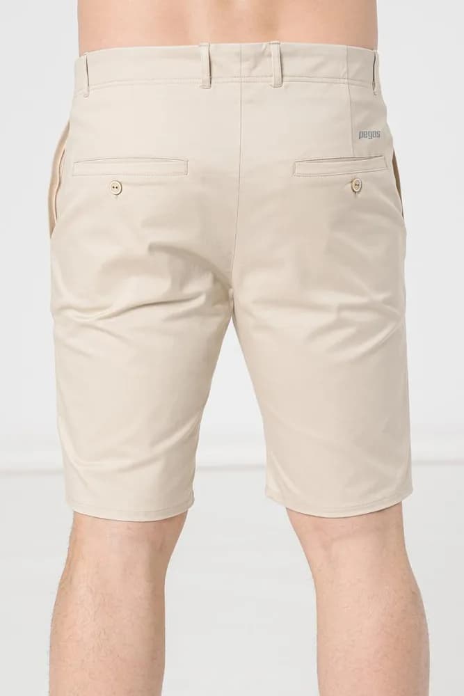 PANTALONI SCURT CASUAL BARBATI BEIGE XXL — miniatură